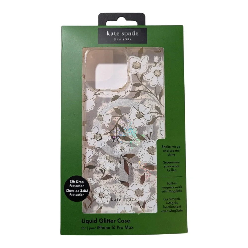 N7-O‎ Kate Spade New York Apple iPhone 16 Pro Max Case w MagSafe - Flower ⬇️